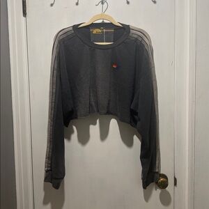 New AVIATOR NATION cropped 5 stripe sweatshirt